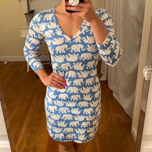 Lilly Pulitzer Light Blue Elephant Dress